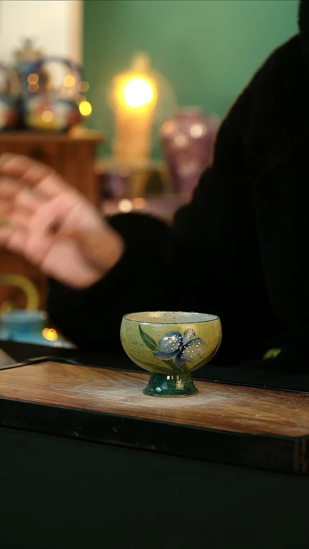 【闪购商品】杯手绘心瓷陶瓷 浮力