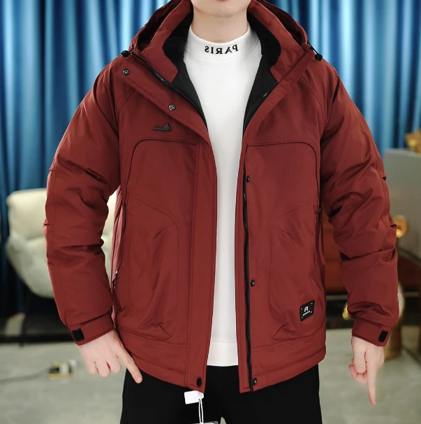 2025冬季新款男士羽绒服户外机能风保暖情侣潮流外套9233