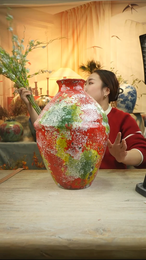 高度38口径 11陶瓷花器 21/6