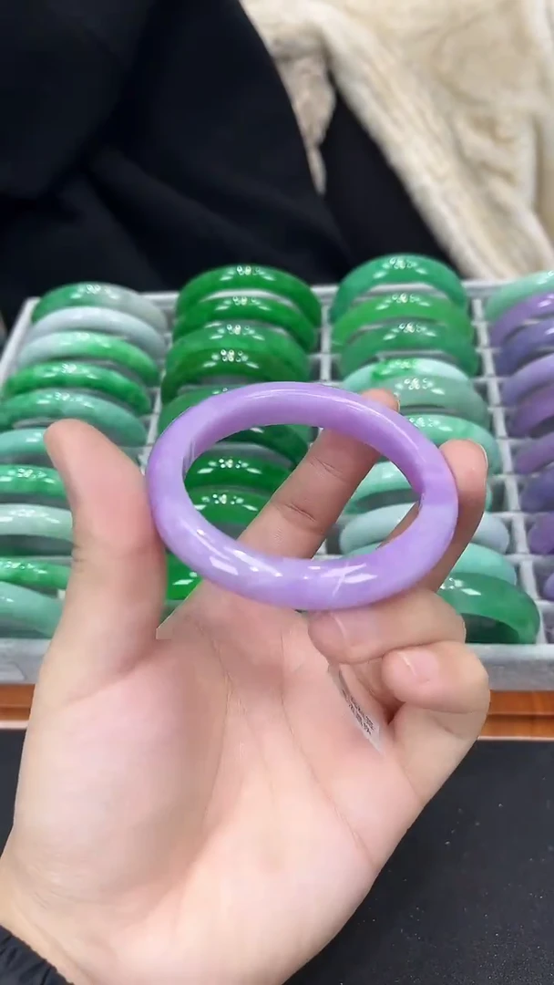 【闪购商品】砖雕s19 紫罗兰手镯 圈口57.3