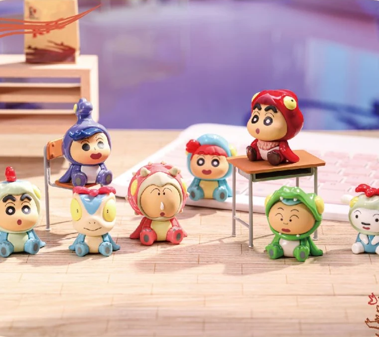 【拆盒拆袋】富婆 蜡笔小新我们的恐龙日记坐坐萌粒潮玩手办小摆件