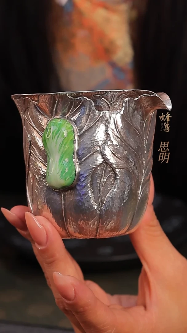 【闪购商品】大漆白菜把做旧白菜公杯 SWA2566