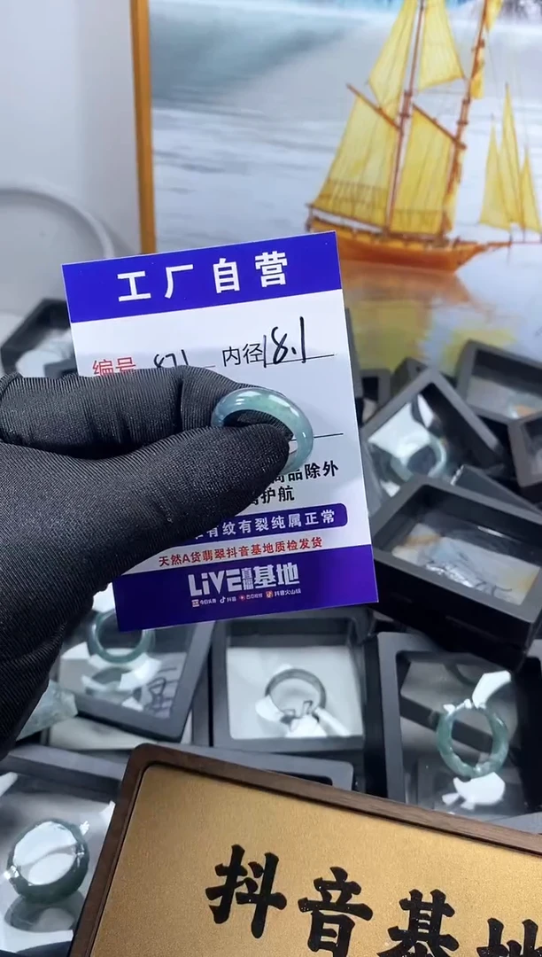 未镶嵌戒圈翡翠871
