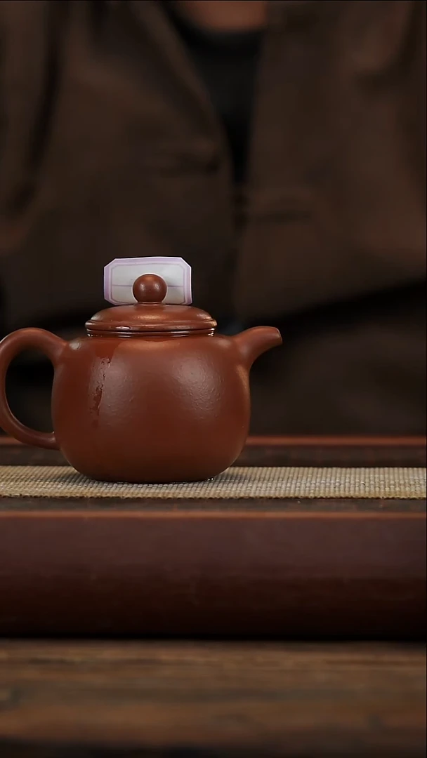 茶壶紫砂小煤窑朱泥匏樽微瑕