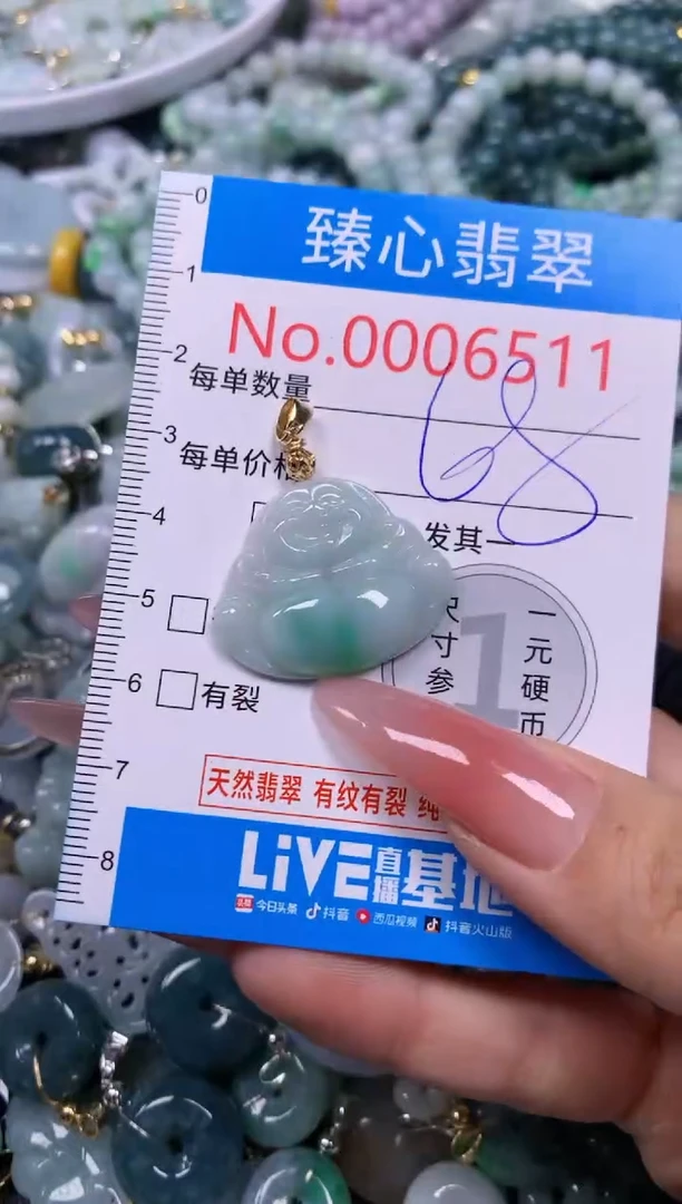 【闪购商品】翡翠颈饰未镶嵌含绳0006511