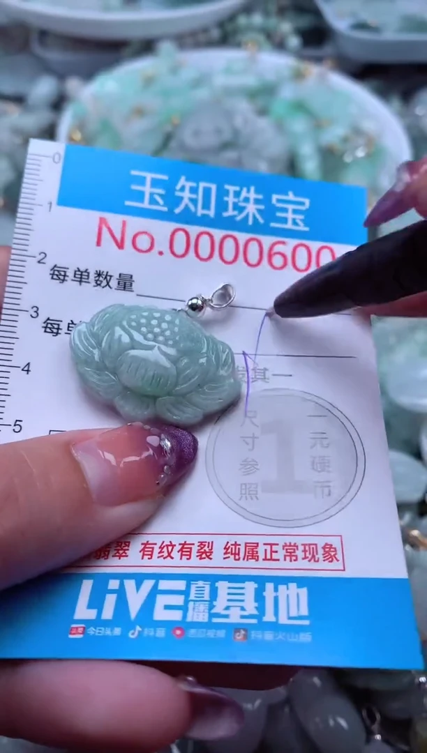 翡翠未镶嵌吊坠(不含链)600
