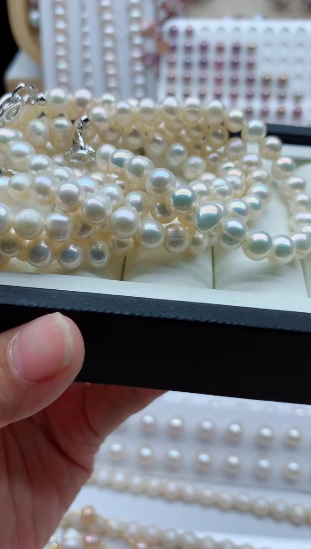 未镶嵌手链淡水珍珠多样性发其一，非无暇