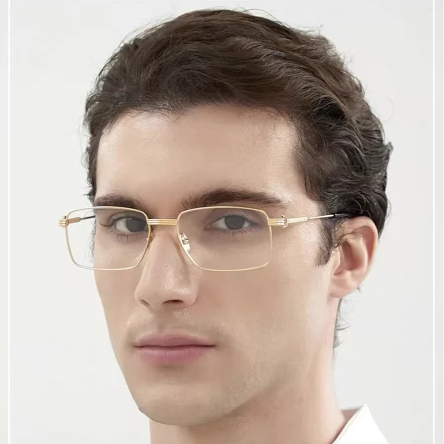 新款CT03470同款眼镜小框男士纯钛金典高端超轻商务可配近视镜框