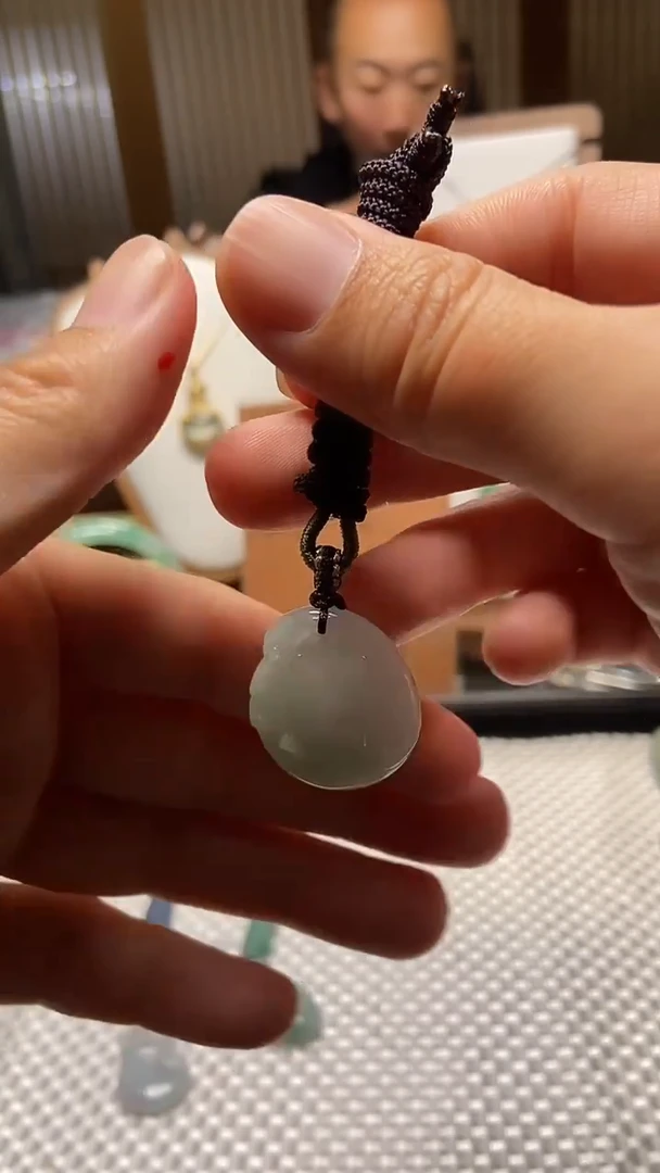 吊坠(不含链)未镶嵌翡翠小寿桃吊坠-宽24.5长28