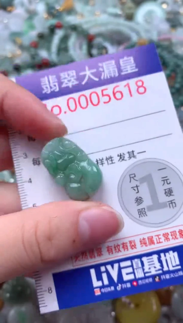 翡翠未镶嵌颈饰5618