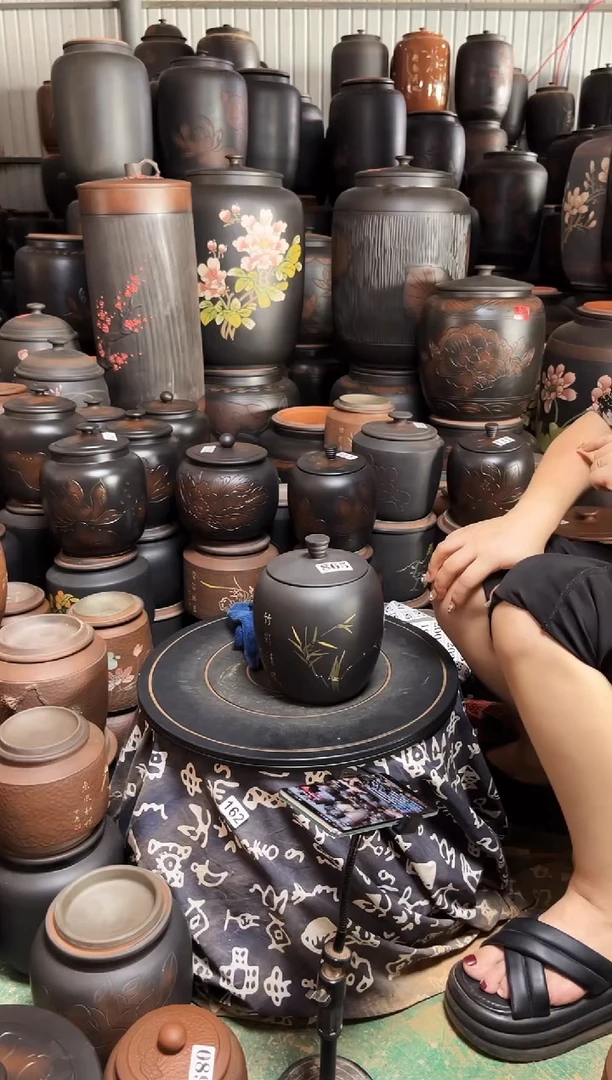 罐瑕疵茶叶罐 花生彩填  865