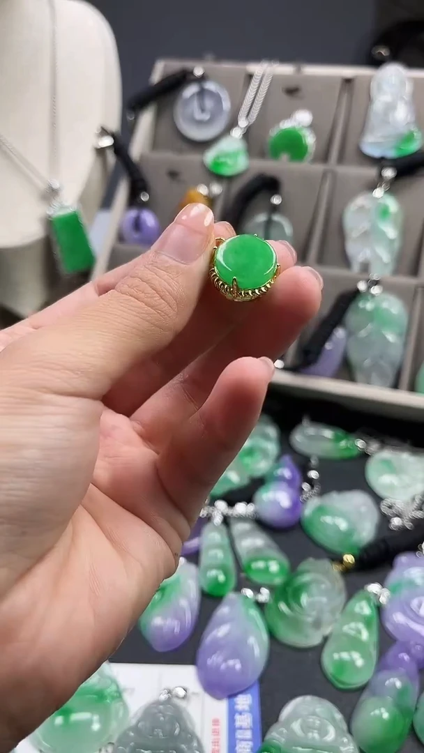 颈饰未镶嵌翡翠  所见即所得 一图一物