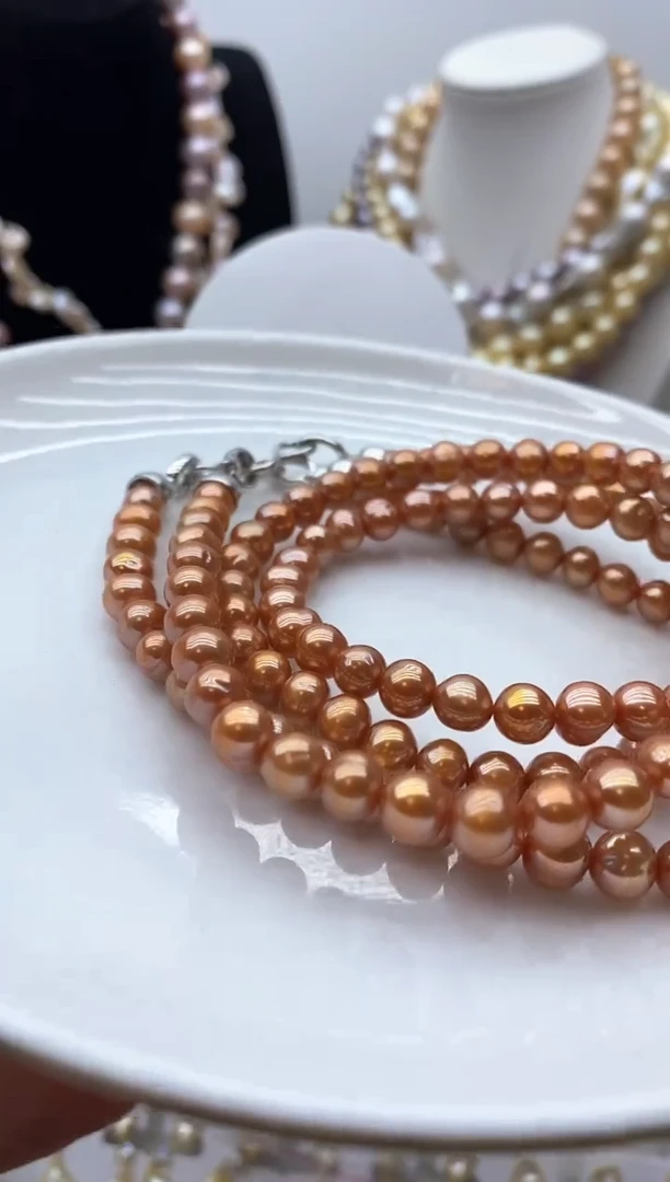 【闪购商品】淡水珍珠颈饰钛钢201