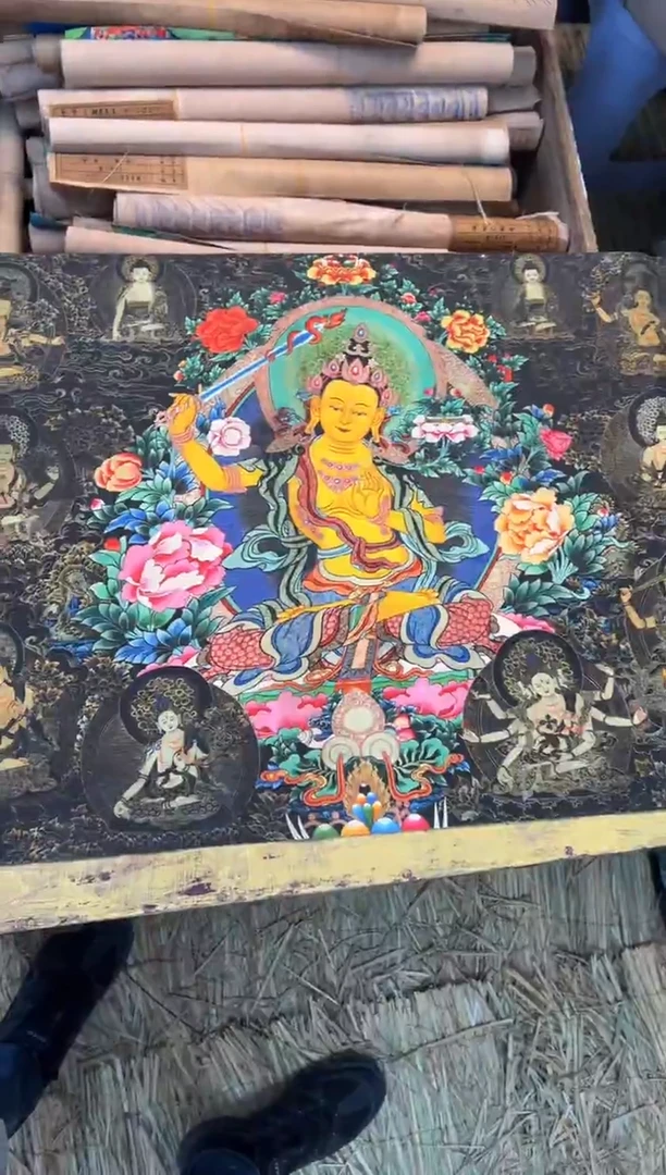 卷轴画周总精选专属链接啊啊啊 A-012 横幅 文殊菩萨