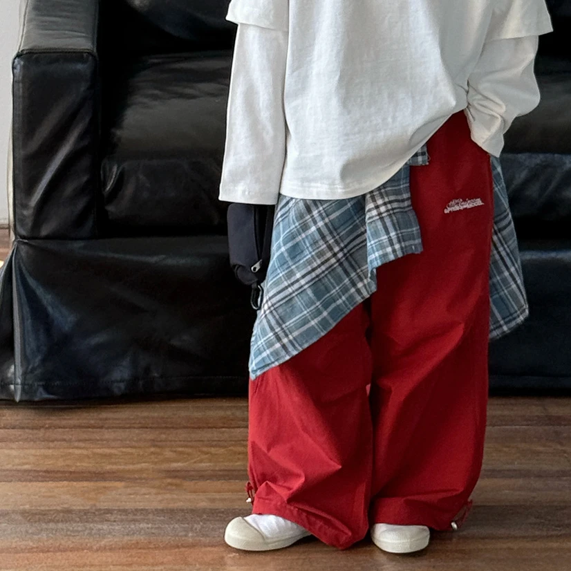 【阿欣家】-2025春款韩版直阔百搭儿童休闲裤