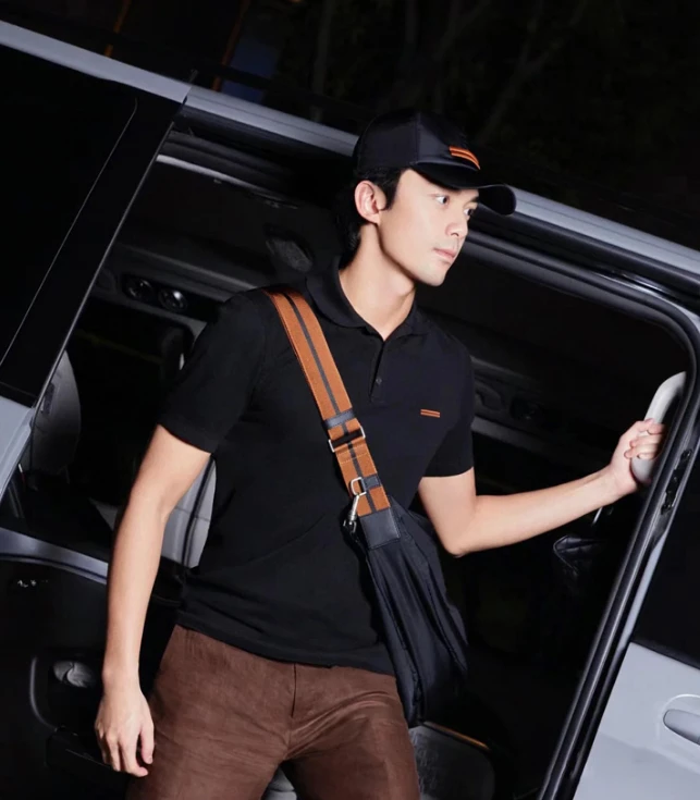 档次！老钱风精英范儿原纱防晒凉感男士轻商务休闲透气POLO衫 2028