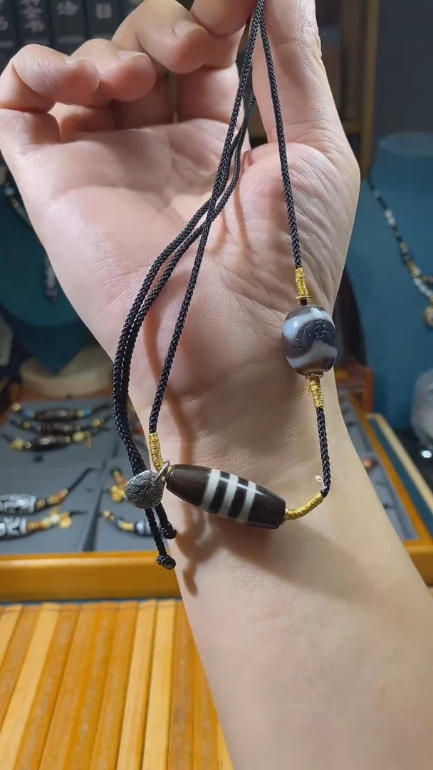 未镶嵌颈饰玛瑙/玉髓（覆膜）C08014多样性发一