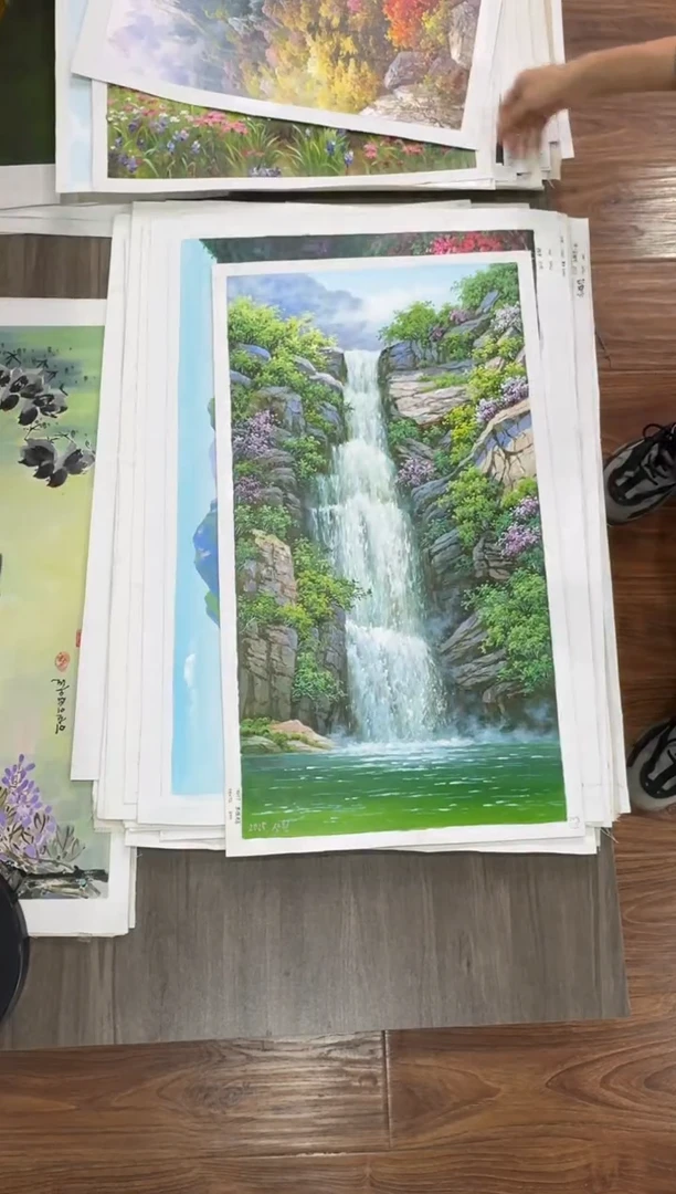 油画【37号】约50*70丨朝鲜原创纯手绘孤品油画丨顺丰包邮