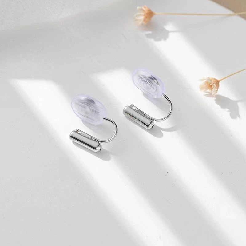 合金硅胶耳饰 【101】耳夹转换器耳钉无蚊香盘转换器隐形三角夹