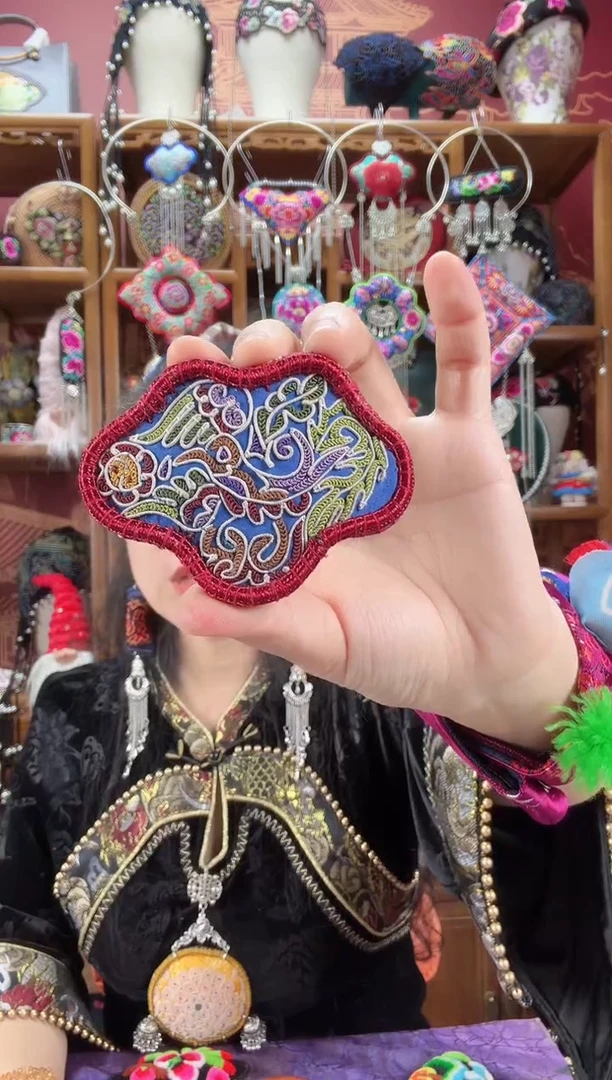 织绣发夹18甜甜家