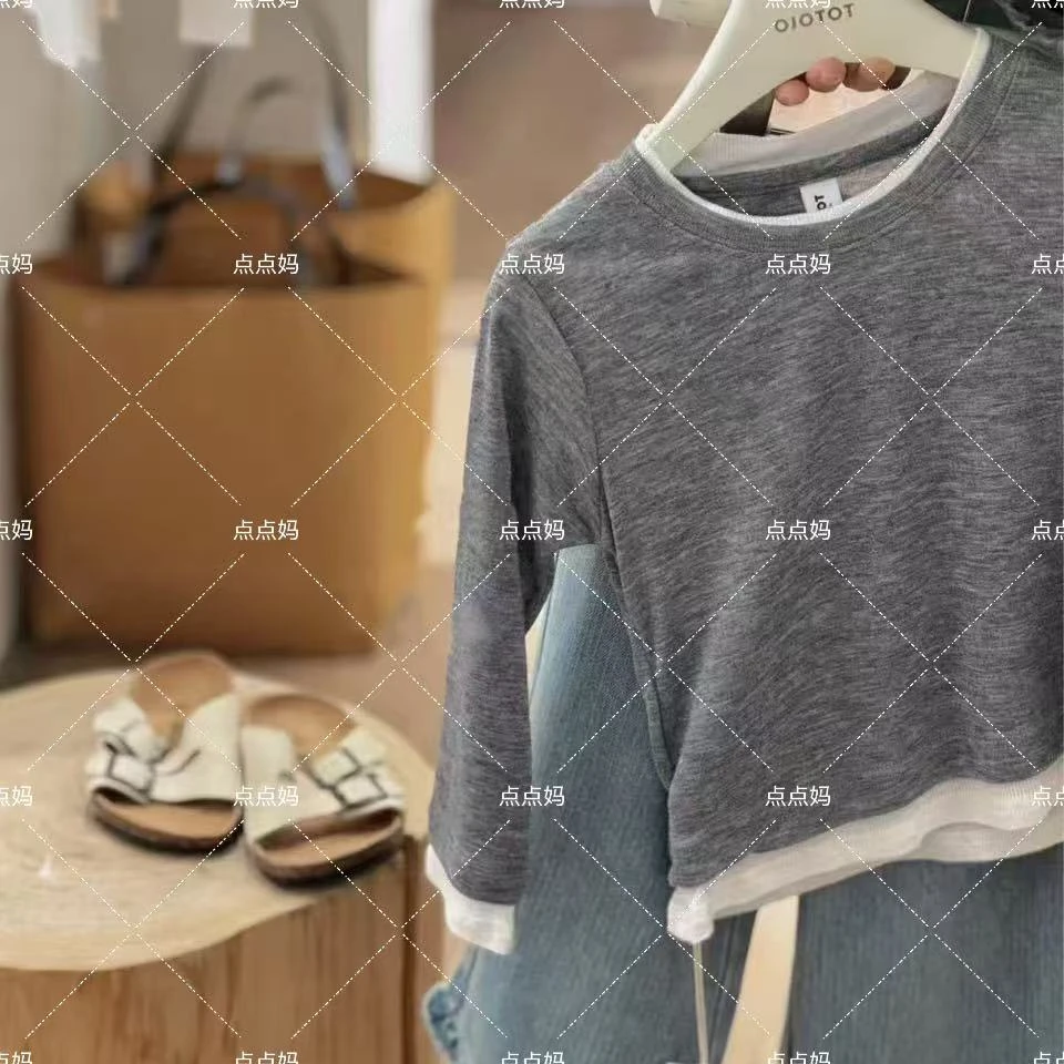 【DDM】“韩女氛围感我悟了”简约上衣+花边牛仔裤 25020