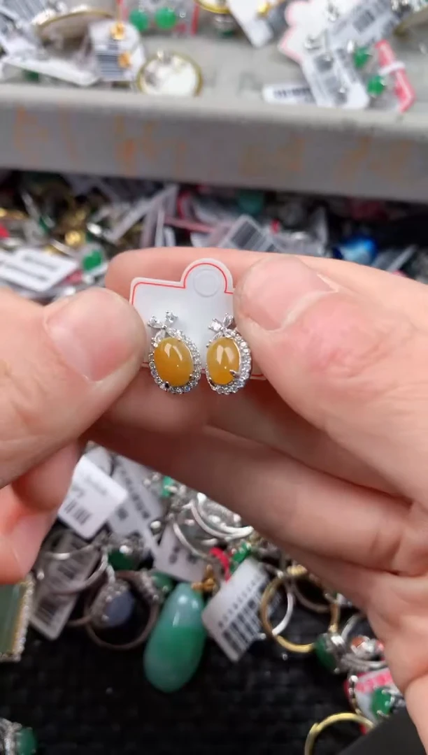 银S925镶嵌戒指翡翠4              1