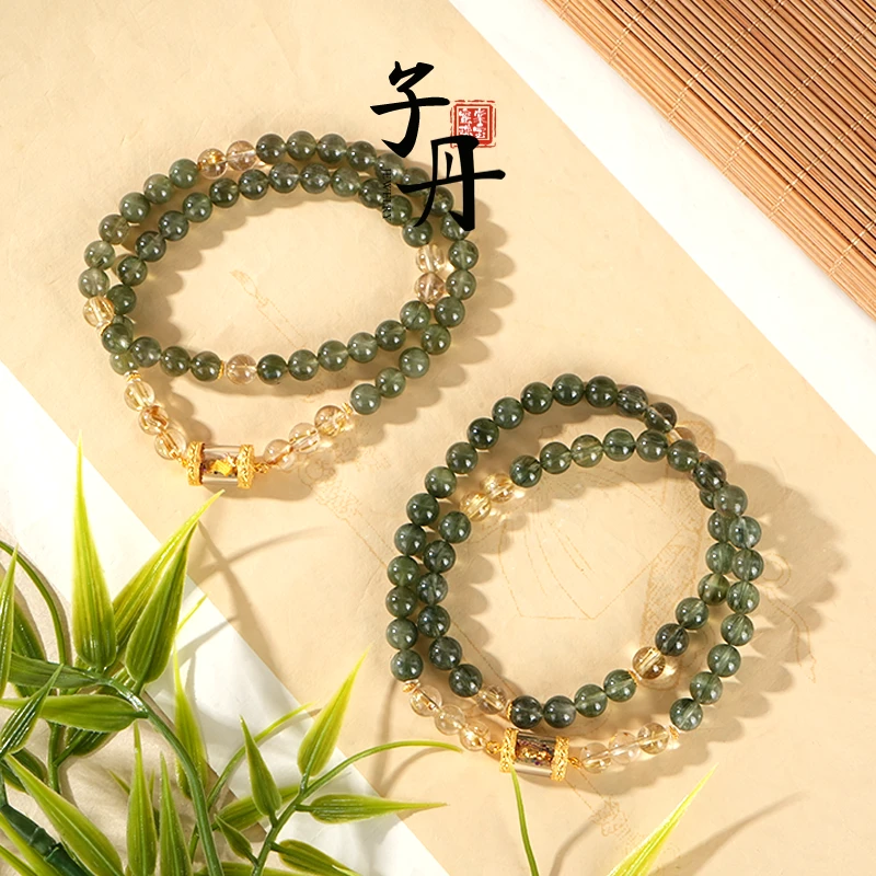 【丹姐】18k绿发晶地藏配比手串（多样性发/发其一）C3-500