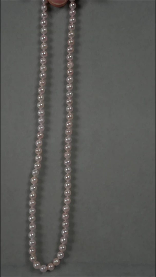 项链银S925镶嵌海水珍珠AK5-5.5mm