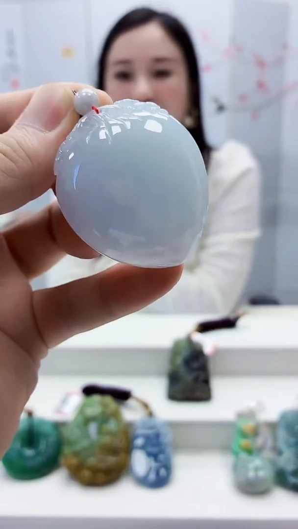 未镶嵌定制翡翠4852bb-毛货挂件93