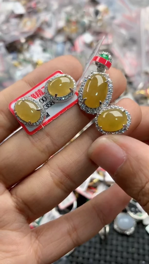 银S925镶嵌戒指翡翠19                2