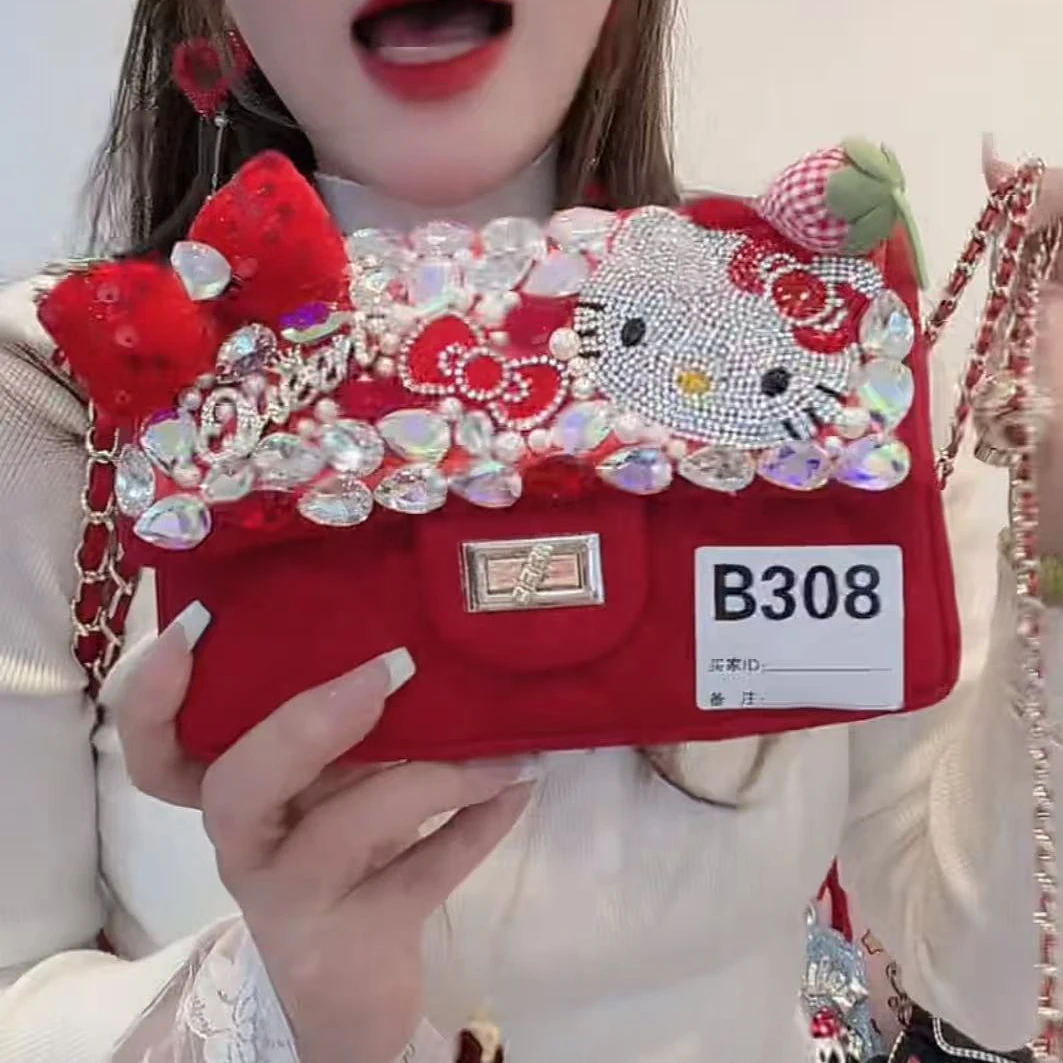 格格家新款定制女包红色4803