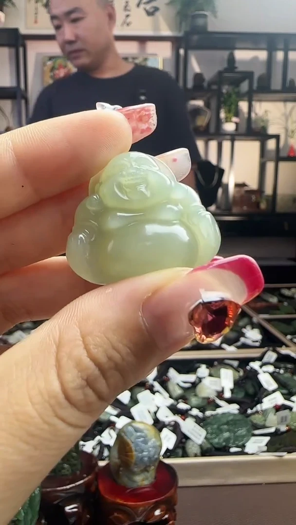 颈饰未镶嵌和田玉佛公1