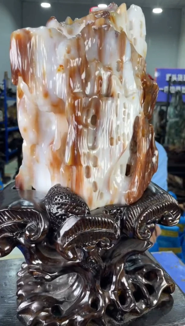 【闪购商品】硅化玉摆件未镶嵌106