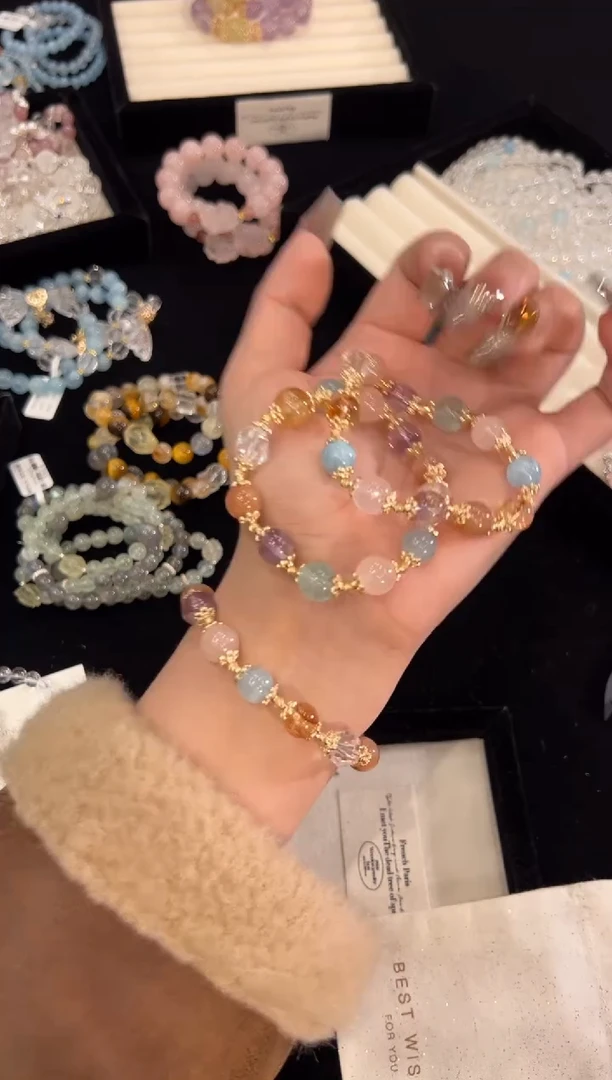 【闪购商品】水晶手链合金多宝手链x111