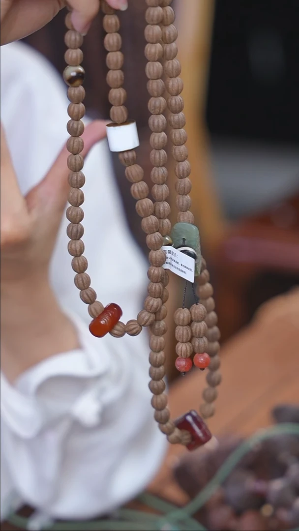 泥塑生命之光 0.8瓜珠108子设计款式