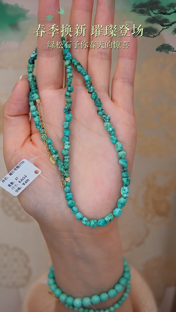 【闪购商品】绿松石银S925镀金镶嵌项链多样性发货