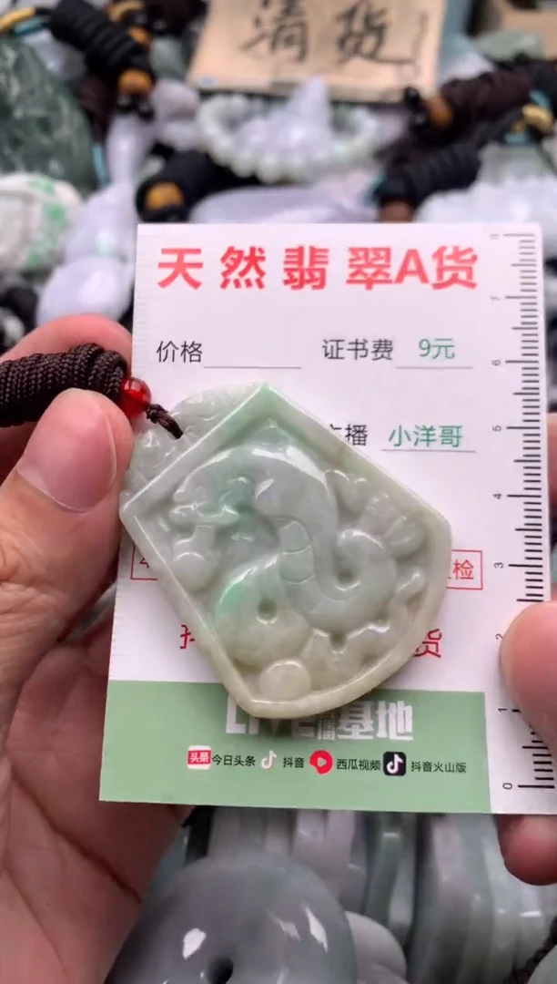 翡翠未镶嵌吊坠(不含链)1