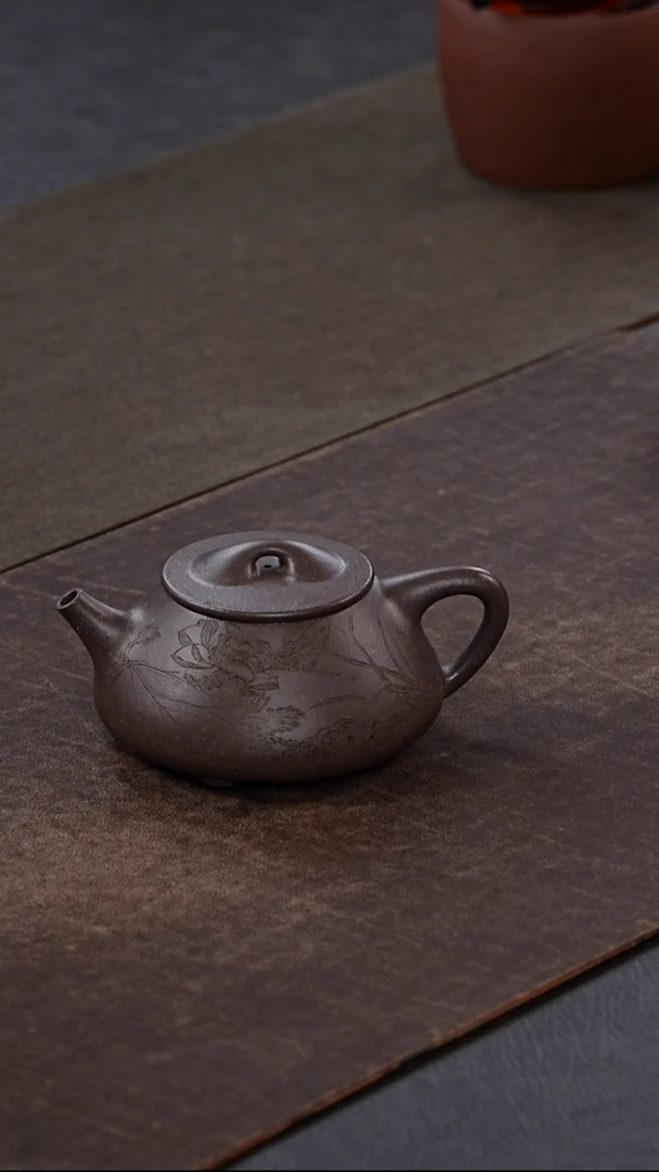 茶壶紫砂北*°景舟石瓢 刻绘