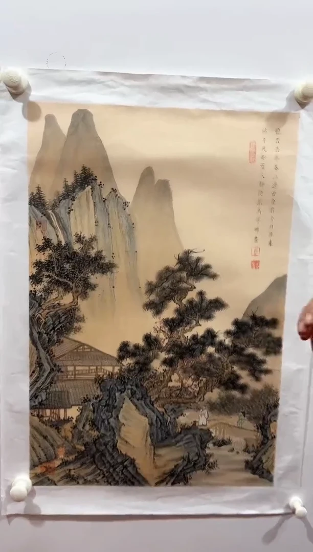 国画马宁晞-精品工笔国画-山水