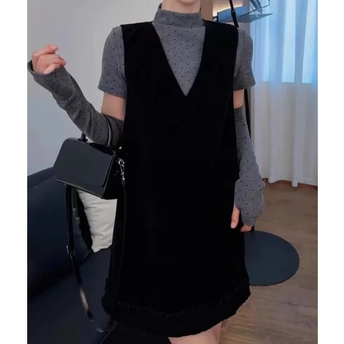 【苏苏精选】765波点半袖连衣裙