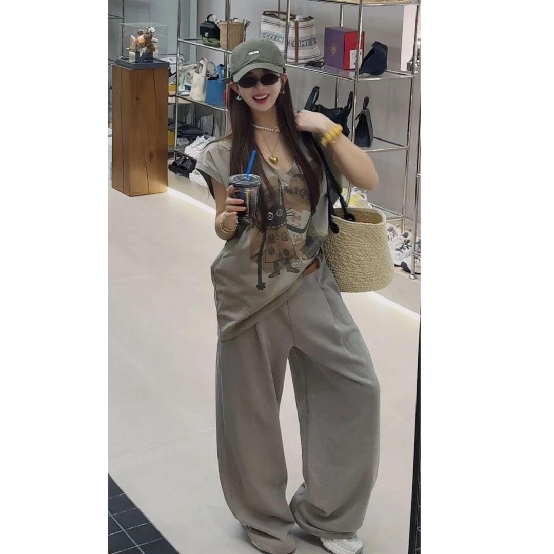 YEER·SHOP【古早印花~】爷儿夏季时尚新款复古短袖印花背心T恤