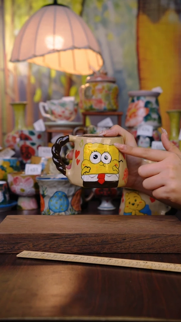 摆件泥垚手作 景德镇手工手绘器物