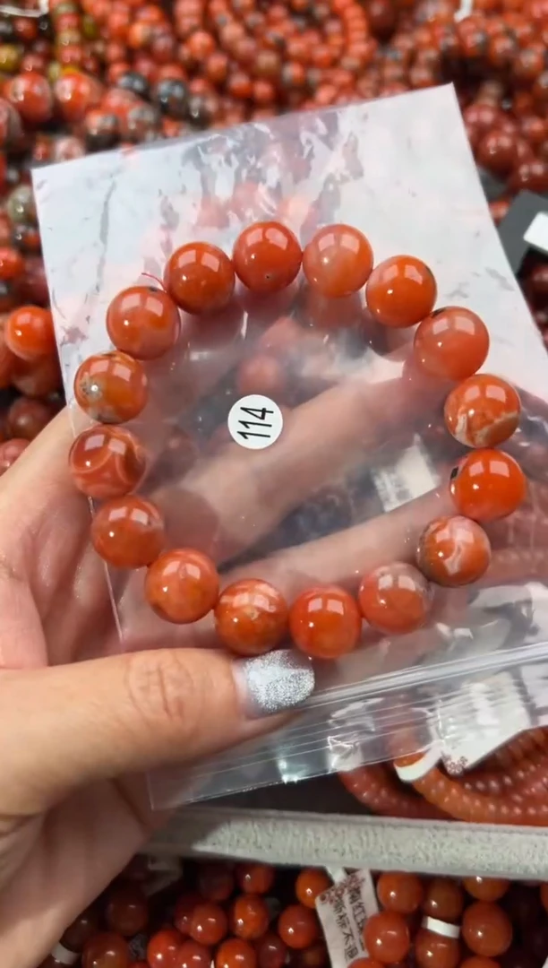未镶嵌手串南红玛瑙13+