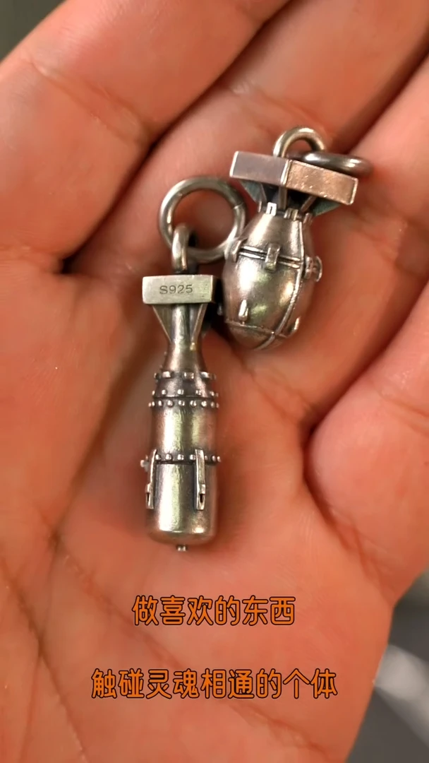 吊坠925银无胖子小男孩吊坠925-28