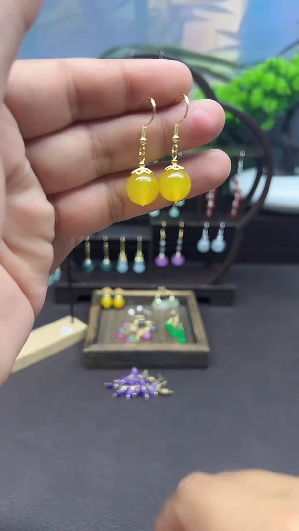 未镶嵌耳饰玛瑙/玉髓031