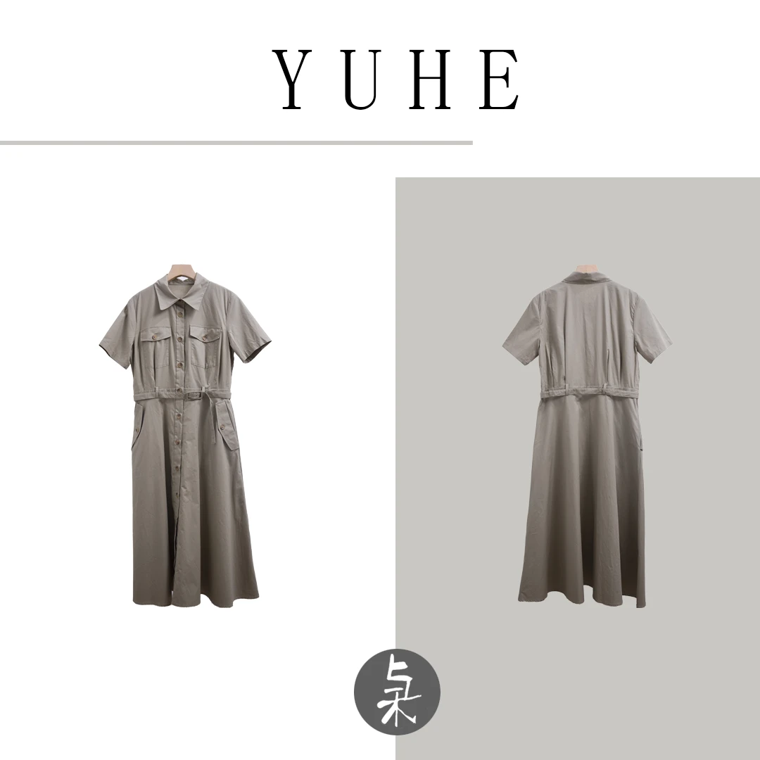 【YU HE】与禾春季时尚百搭舒适半身裙 （YH24OP040124）