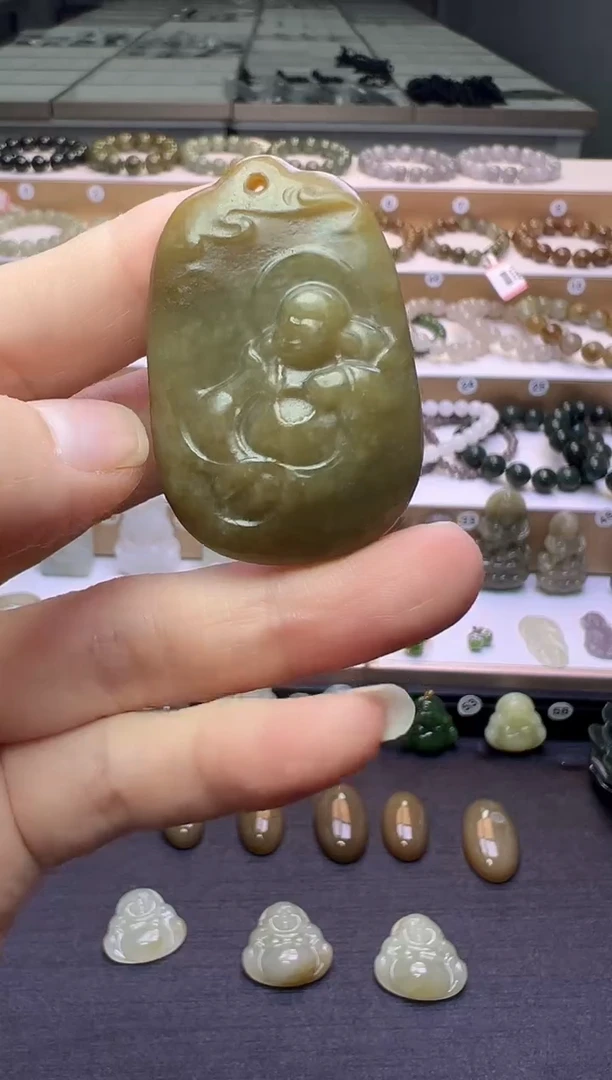 颈饰未镶嵌和田玉189号链接约卡45*30*9