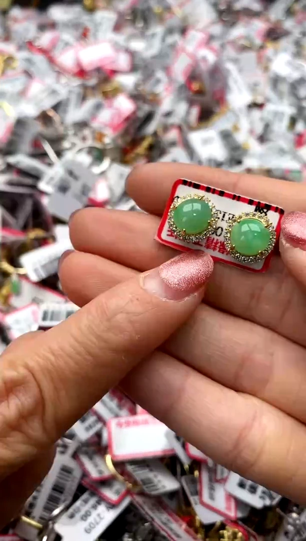 【闪购商品】翡翠戒指银S925镶嵌77777777    9