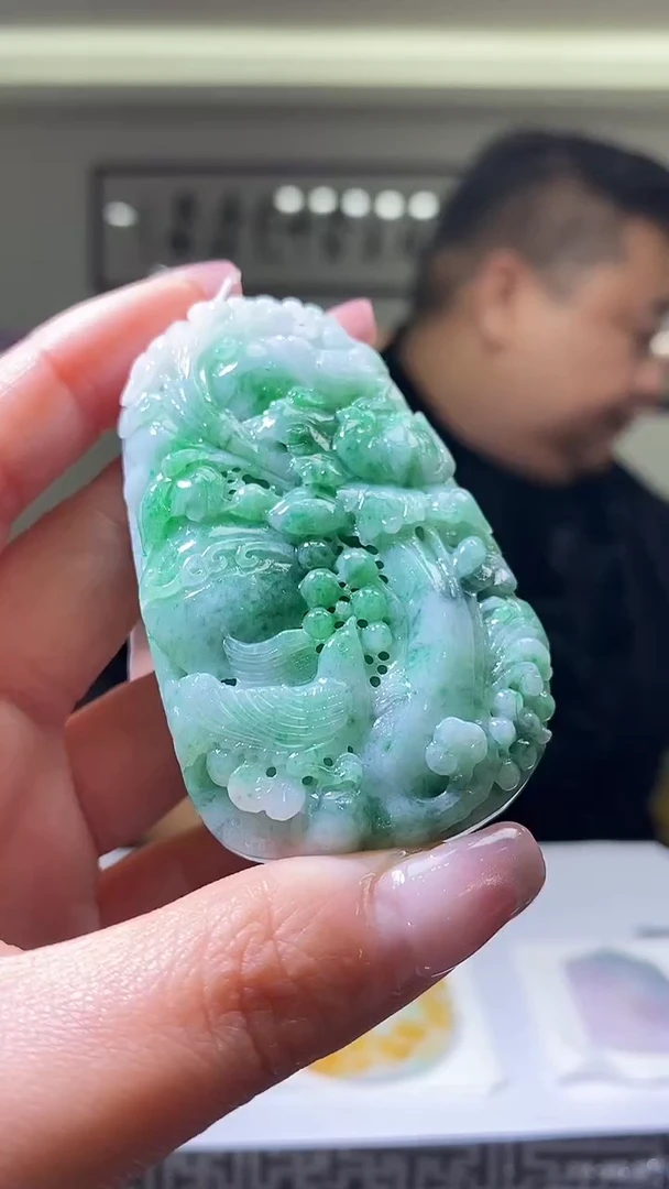【闪购商品】定制翡翠未镶嵌18/0306/W/花