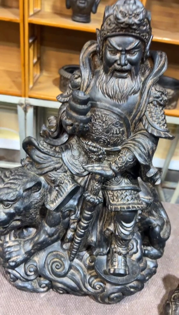 陶土【合成青石】财神驾到赵公明